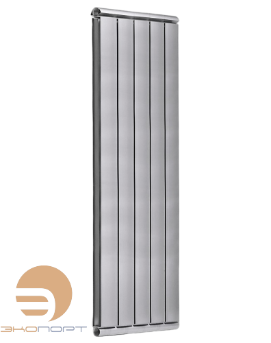 Радиатор Silver В-1800-3секц подкл. нижнее RAL9006 темное серебро Муар (1350Вт)