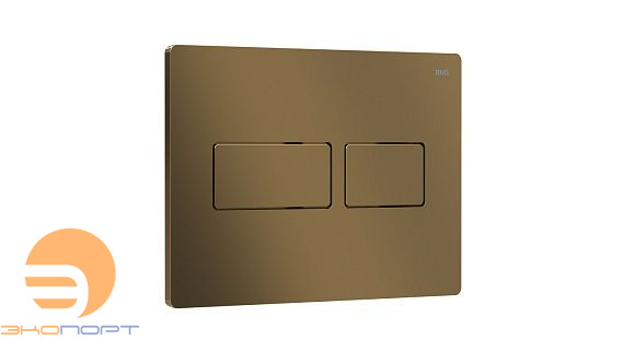 Панель двойного смыва Touch Lux (латунь матовая / металл), RIVO