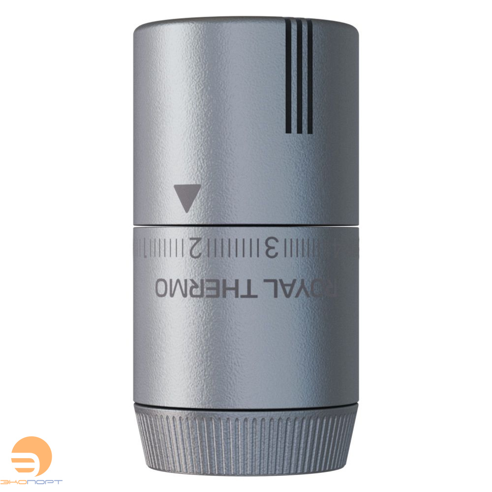 Термоголовка  жидкостная Design М30х1,5 (серебристый) Royal Thermo