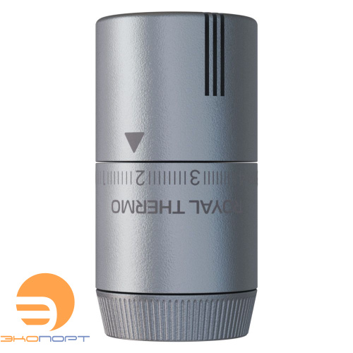 Термоголовка  жидкостная Design М30х1,5 (серебристый) Royal Thermo