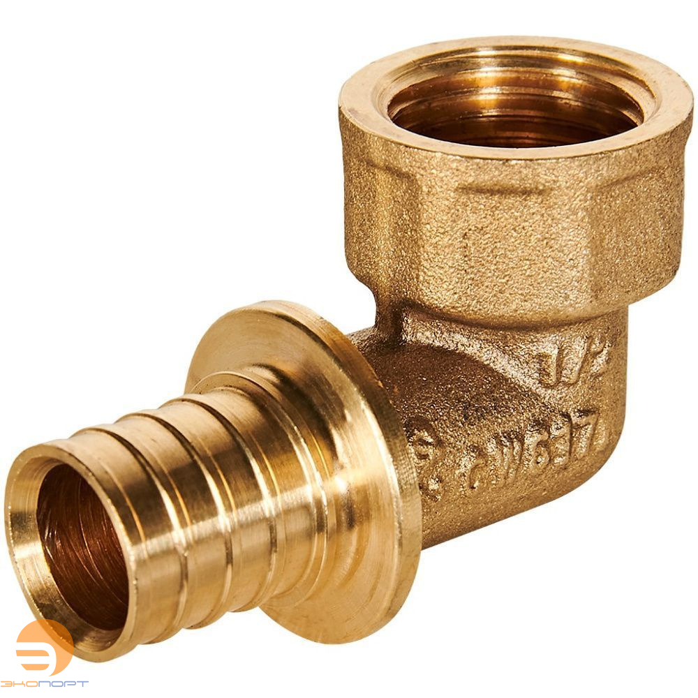 Угол переходной 20-1/2 ВР латунь Rommer