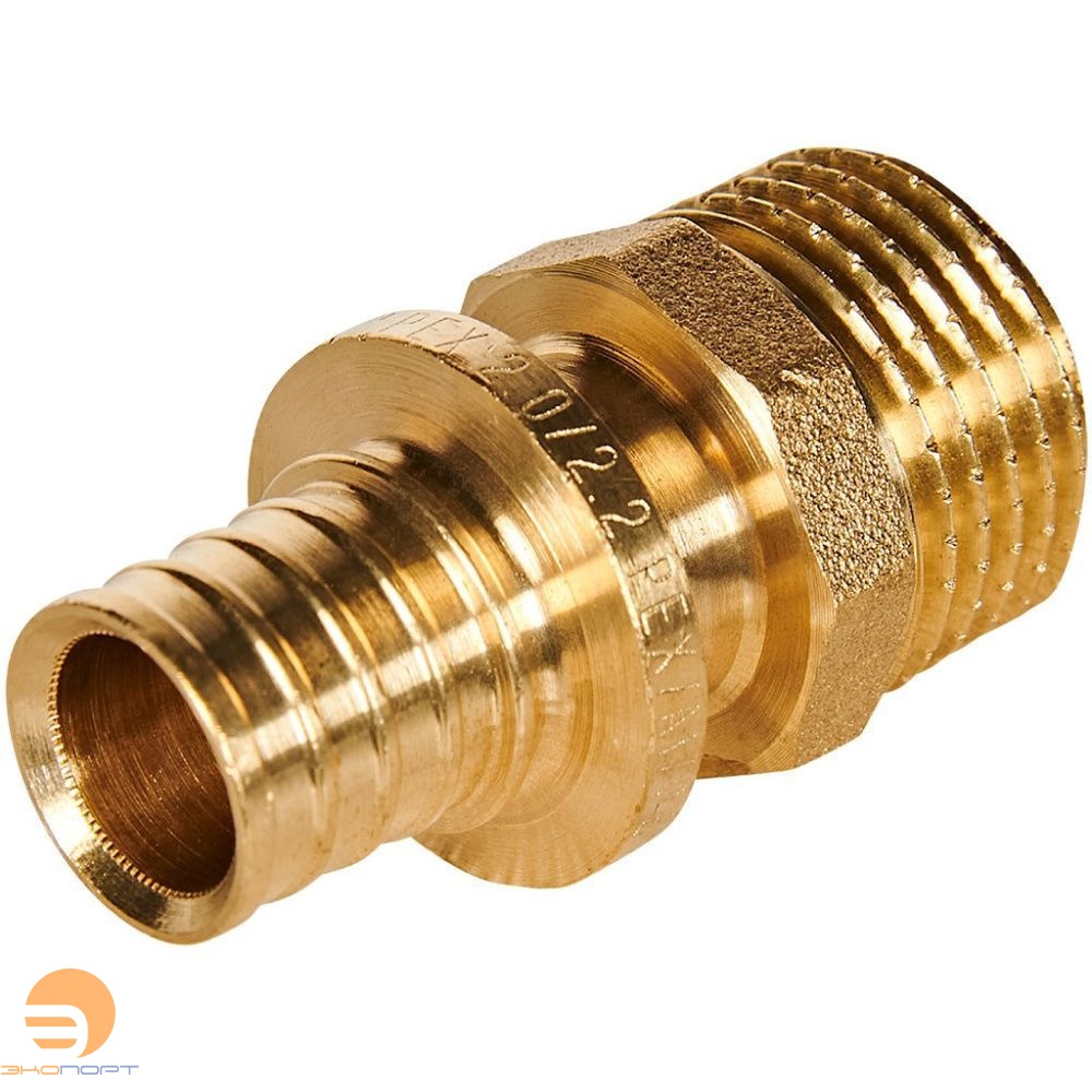 Муфта переходная 16-1/2 НР латунь Rommer