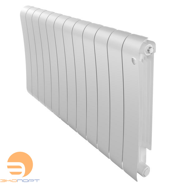 Радиатор биметал. Infinity Bianco Traffico 500/87 12 секции VR80 (нижнее правое) белый Royal Thermo