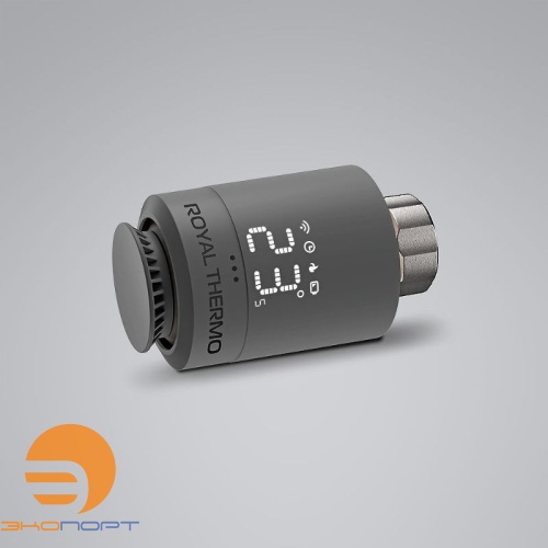 Термостат радиаторный электронный Smart Heat серебристый Royal Thermo