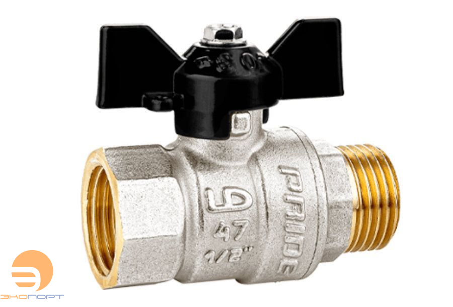 Кран шаровой НВ  1" (бабочка) LD