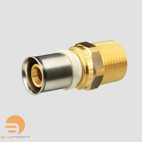 Муфта 20-3/4" НР alpex-duo, латунь Frankische