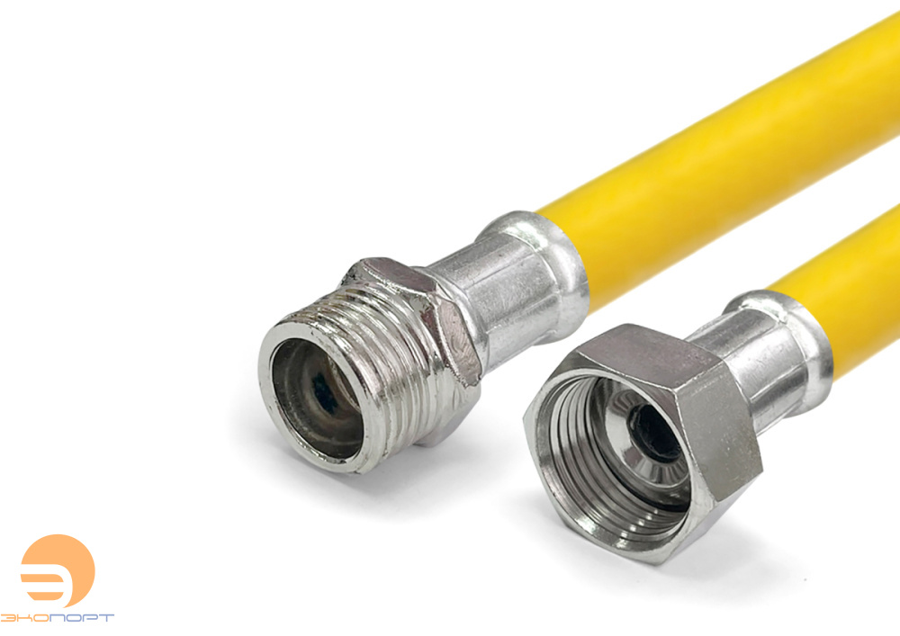 Подводка гибкая, ГАЗ,  1/2" г-ш, 200 см в оплетке ПВХ (VALFEX)
