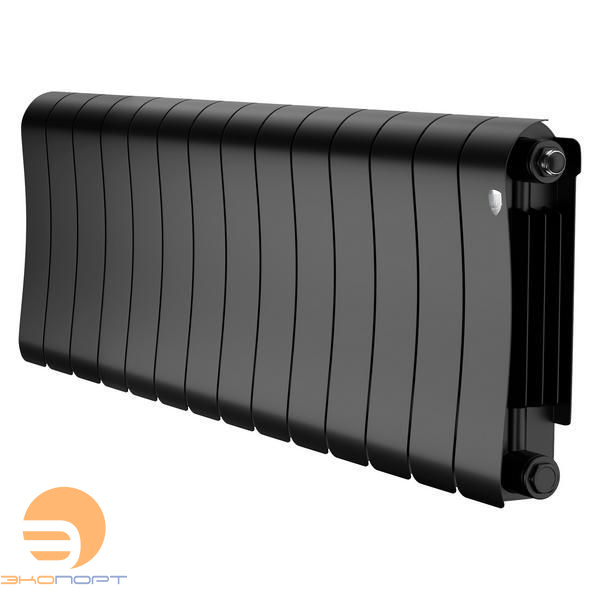 Радиатор биметаллический Infinity Noir Sable 300/87 14 секции (черный) Royal Thermo