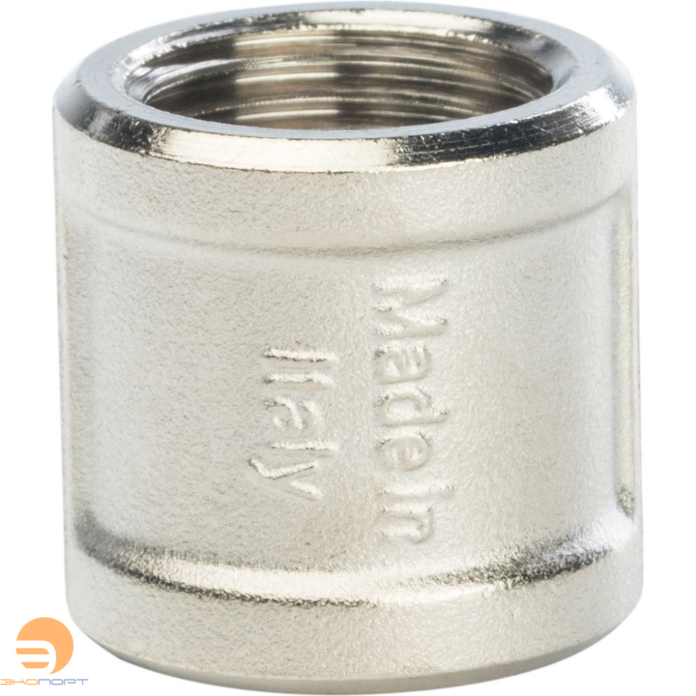 Муфта ВВ   1/2х1/2 (никель) STOUT