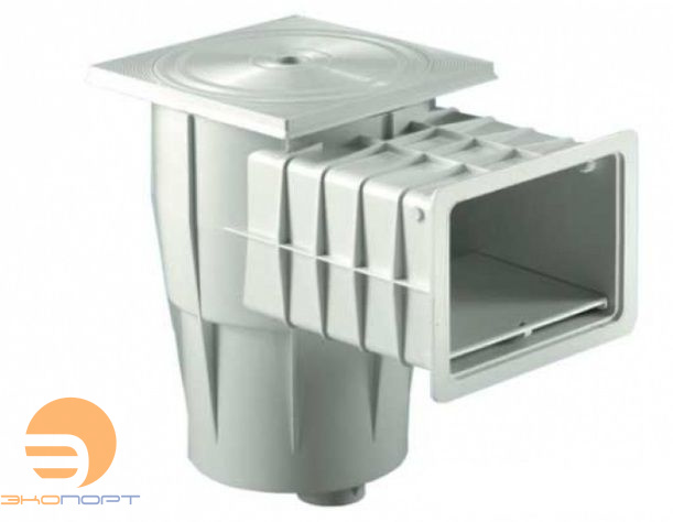 Скиммер 17,5л. с широким раструбом и квадратной крышкой для бет.