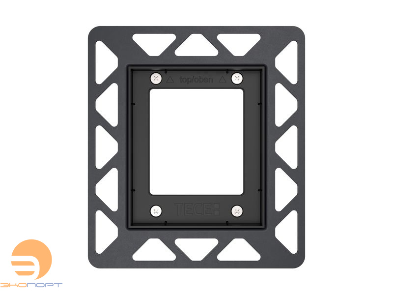 Монтажная рамка TECEfilo для монтажа на уровне стены, черный, глянцевый, TECE