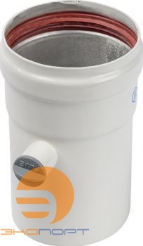 Элемент дымохода DN80 труба 125 мм п/м с ревизионным патрубком (алюминий) STOUT