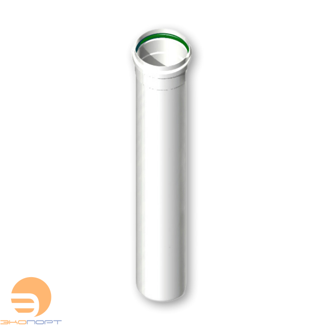 Труба алюм. окраш. белым DN80, длина 0,5 м. (папа/мама) 