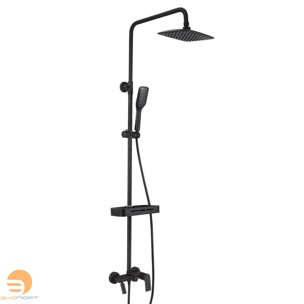 Стойка для ванны и душа TROPIC черный матовый LEMARK