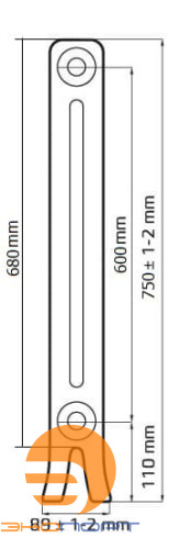 Радиатор чугунный Радимакс LOFT 600/70 (цена за секцию)														