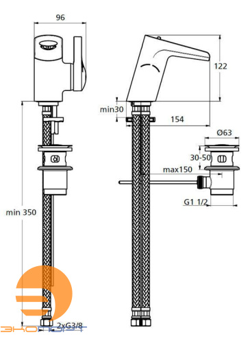 Смеситель для раковины Ceraspring IDEAL STANDARD