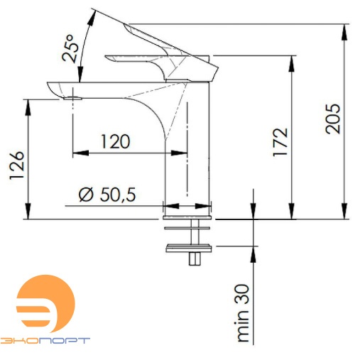 Смеситель для раковины Infinity белый матовый Remer, в наличии