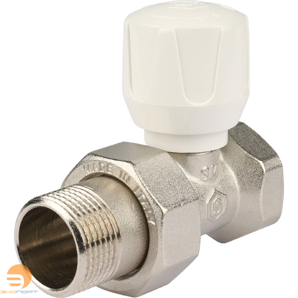 Клапан ручной терморегулирующий, прямой 3/4 STOUT