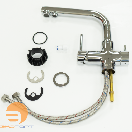 Смеситель для кухни COMFORT с подключением к фильтру питьевой воды, хром, LEMARK