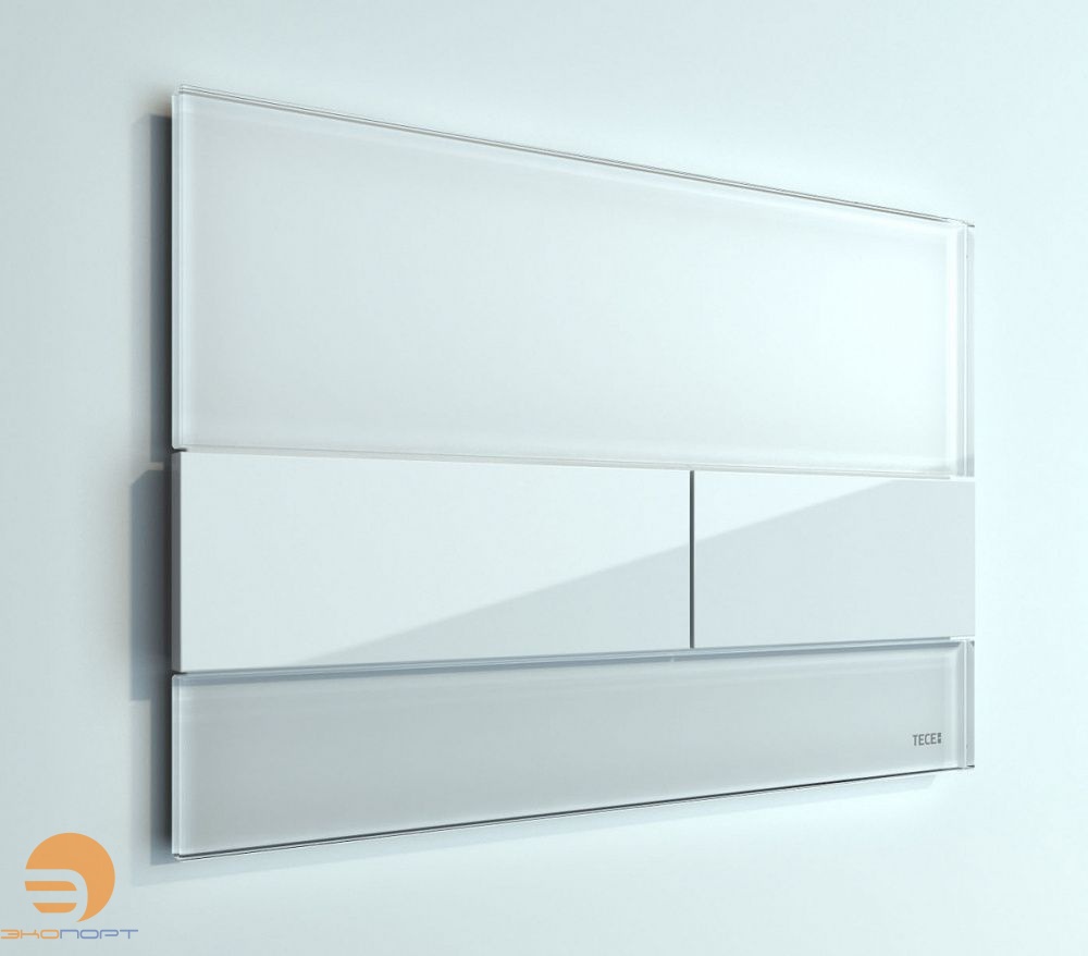 Клавиша TECEsquare, стекло белое, клавиши белые