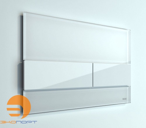 Клавиша TECEsquare, стекло белое, клавиши белые