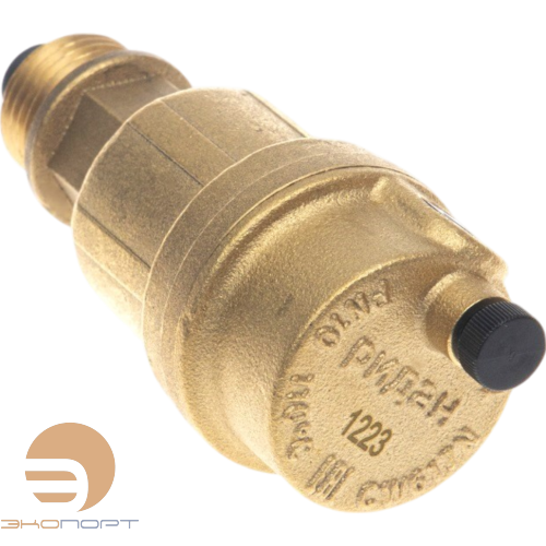 Воздухоотводчик Airvent-R PN10 DN10 с обратным клапаном DN15 Т от -10…+110С; корпус латунь, Ридан
