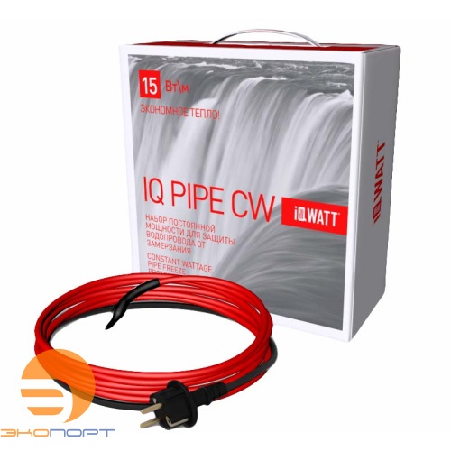 Кабель греющий резистивный  6м IQ PIPE CW (красная коробка)