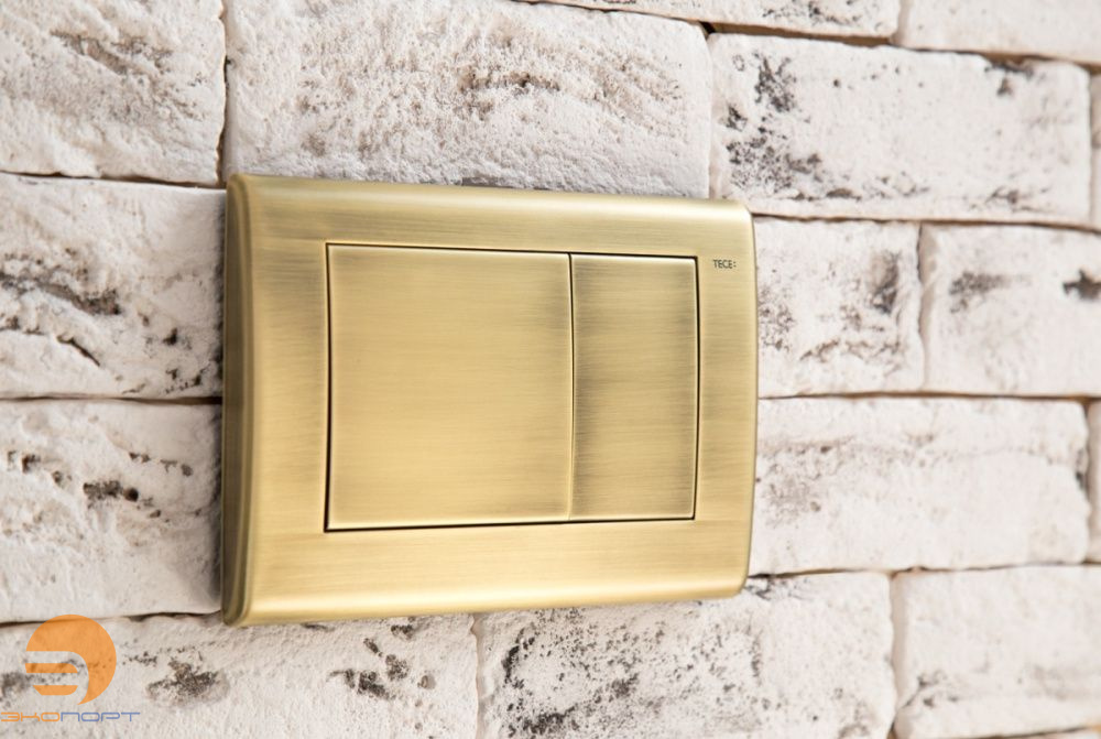 Клавиша TECEplanus, 2 клавиши, состаренная латунь 