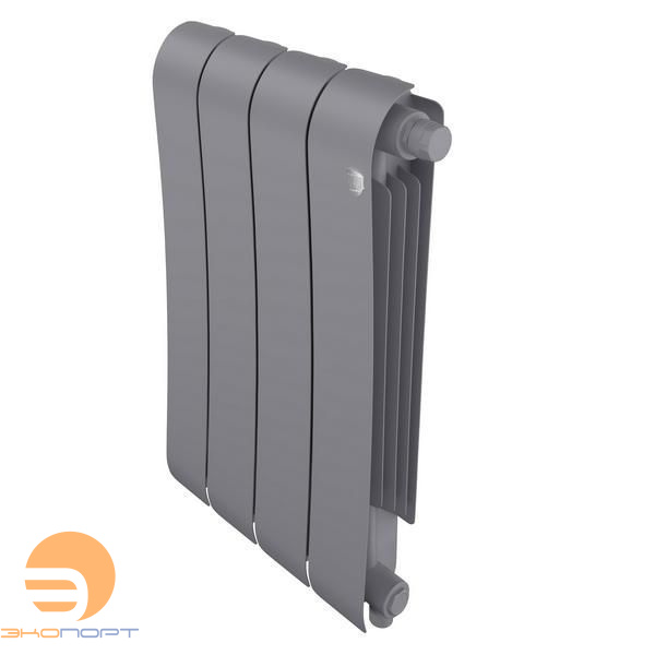Радиатор биметаллический Infinity Silver Satin 500/87  4 секции VR80 (нижнее правое) серый Royal Thermo