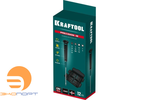 Набор отверток для точных работ 12 предметов KRAFTOOL