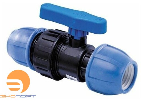 Кран шаровый 40 PN16 РТП ПНД