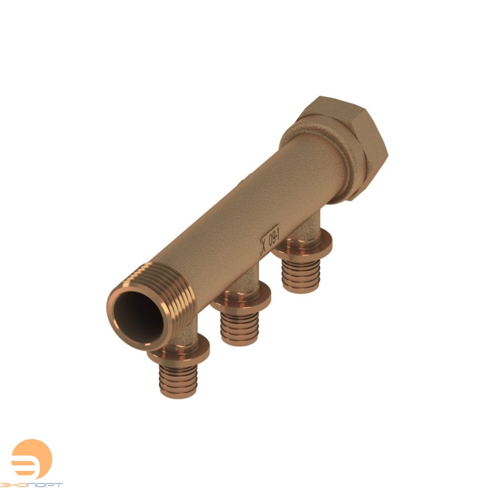 Коллектор 3/4", бронза 16 × 3 контура