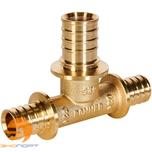 Тройник переходной 20-25-20 латунь Rommer