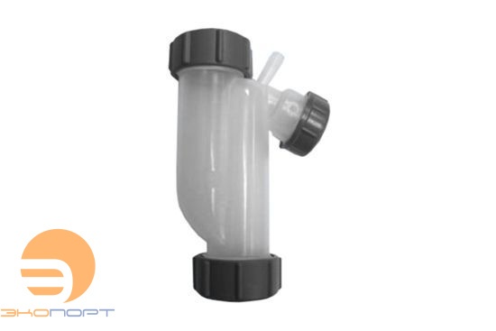 Сифон трубный S-образ. (1 1/4"х25мм) б/вып. д/слив конденc. (+отвод Ду17, гидрозH150)прозр. McAlpine