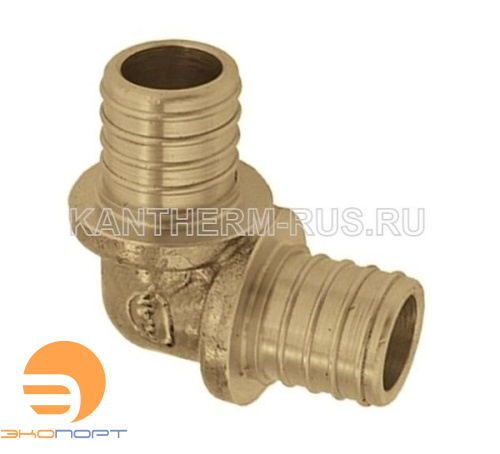 Отвод 12*2/12*2 латунь Push KAN-therm