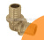 Отвод 12*2/12*2 латунь Push KAN-therm