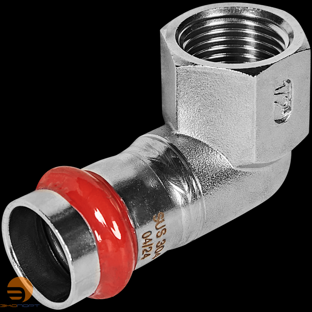 Отвод 18х1/2 ВР нерж. Rommer