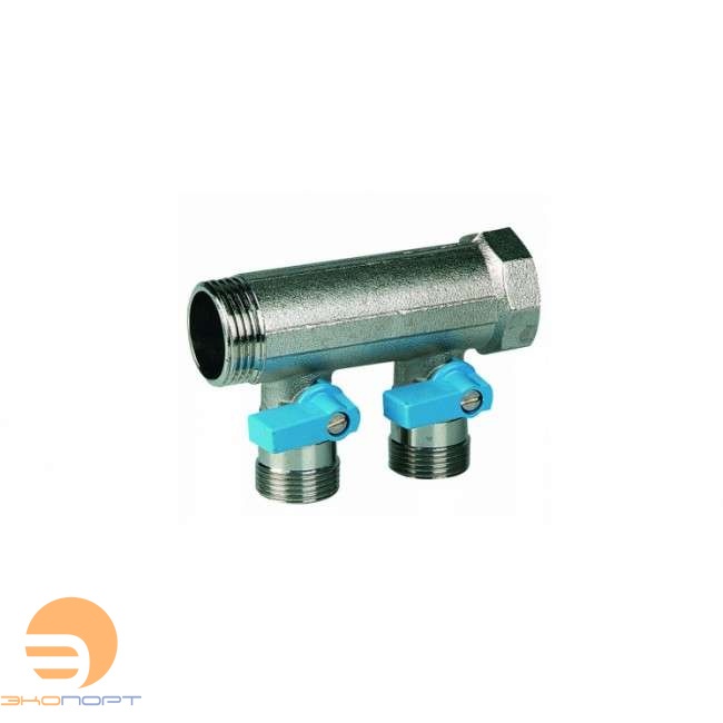 Коллектор с шаровыми кранами 1" - 4 выхода ЕК HENCO