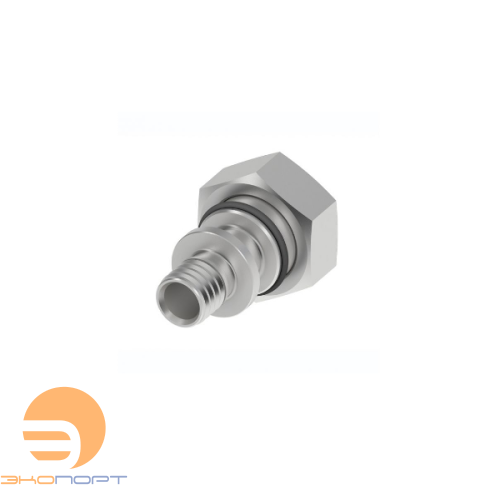 Соединение прямое с накидной гайкой 16х3/4 (евроконус) НИКЕЛЬ TECE