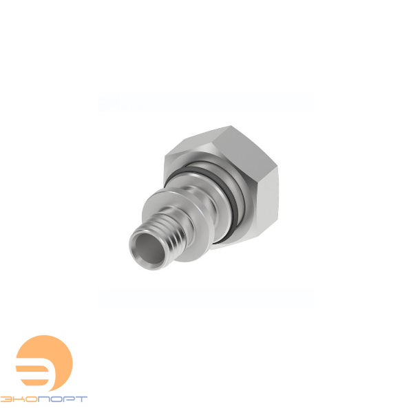 Соединение прямое с накидной гайкой 16х3/4 (евроконус) НИКЕЛЬ TECE