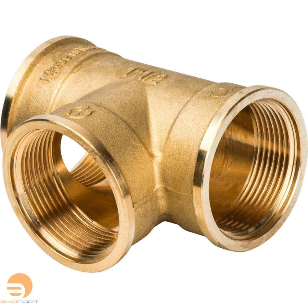 Тройник ВР  11/2  (латунь) STOUT