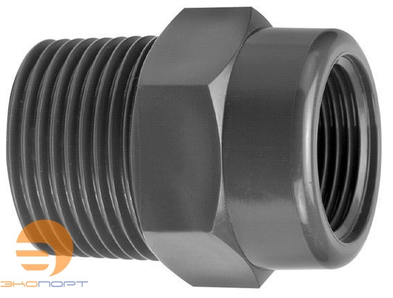 Муфта переходная (3/4" вн.р. * 1" н.р. ) PN16 PVC-U 