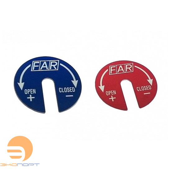 Красно/синий диск для коллектора с обозначениями FAR