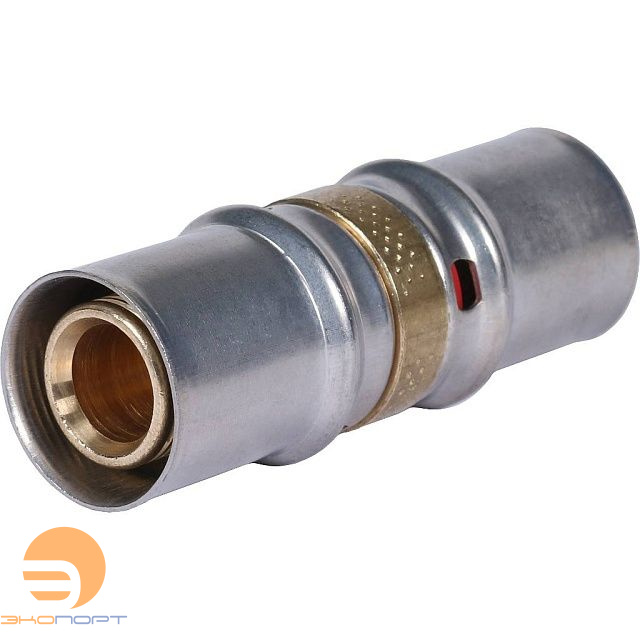 Муфта 20-20 латунь, пресс Stout