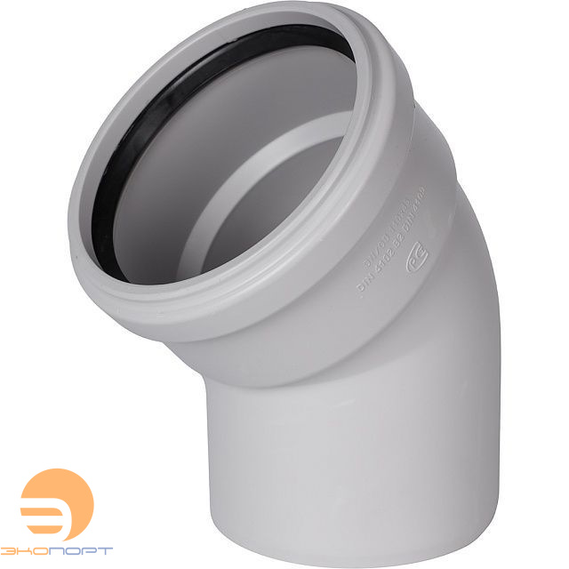 Отвод для бесшум. канализации DN110х45°, Stout