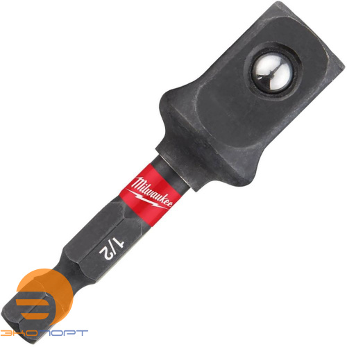 Переходник SHOCKWAVE с 1/4" HEX на 1/2",  Milwaukee
