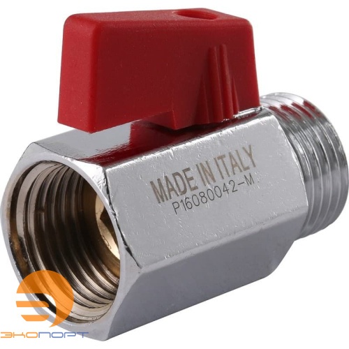Кран мини 1/2" ВН с красной ручкой ITAP