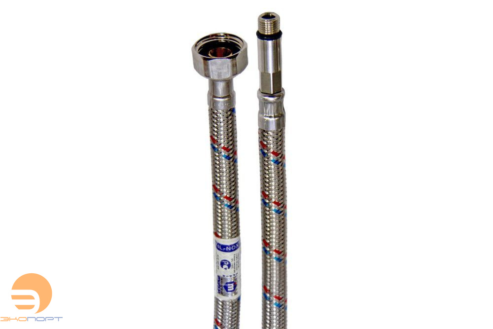 Подводка в оплетке НЕЙЛОН для смесителя 1/2 M10*1x35 40 см