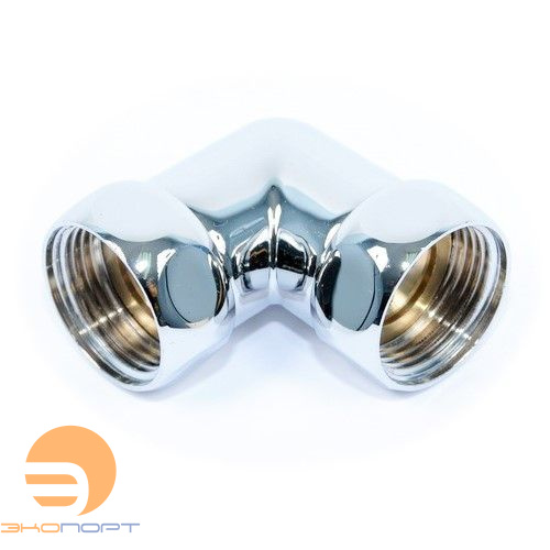 Сгон угловой (американка) для полотенцесушителя 3/4 х 3/4 ВВ ХРОМ SMART 