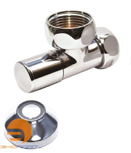 Кран угловой, колпачок 1"х3/4" г/г с отражателем SMART